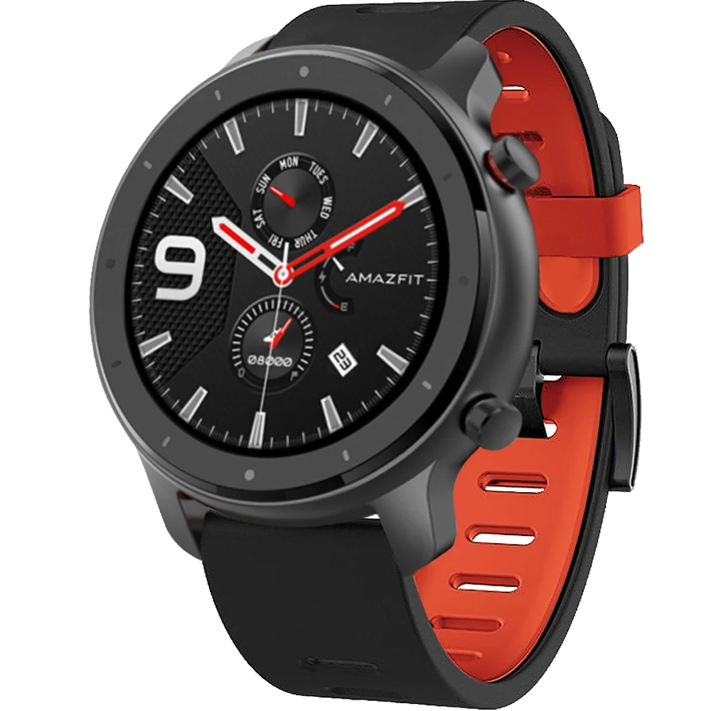 Ремешок на запястье для Xiaomi Huami Amazfit GTR 47 мм умный силиконовый ремешок часов 22