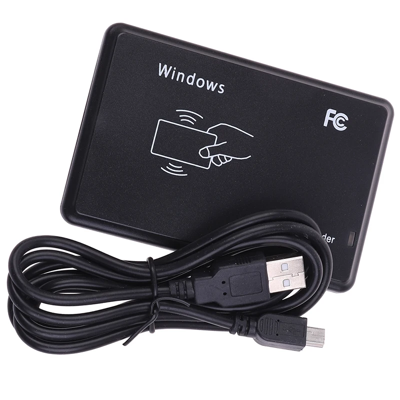 

USB Port EM4100 TK4100 125khz RFID ID Contactless Sensitivity Smart Card Reader Support Window System