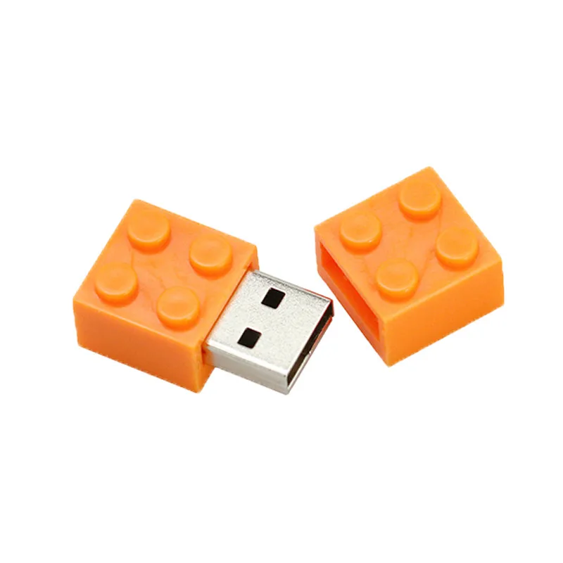 Флеш-накопитель игрушечный кирпичный USB флеш-накопитель 32 ГБ Usb флеш-накопитель строительные блоки 4 ГБ 8 ГБ 16 ГБ Usb 2,0 флеш-накопитель высокоскоростной Usb накопитель