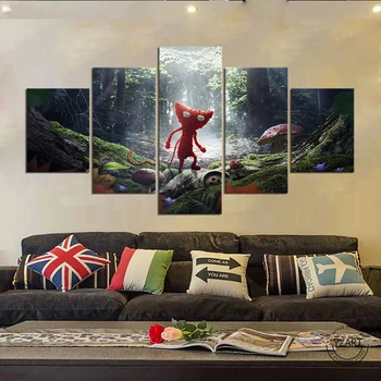 

5pcs Video Games Unravel Poster Paintings for Home Decor Wall Art