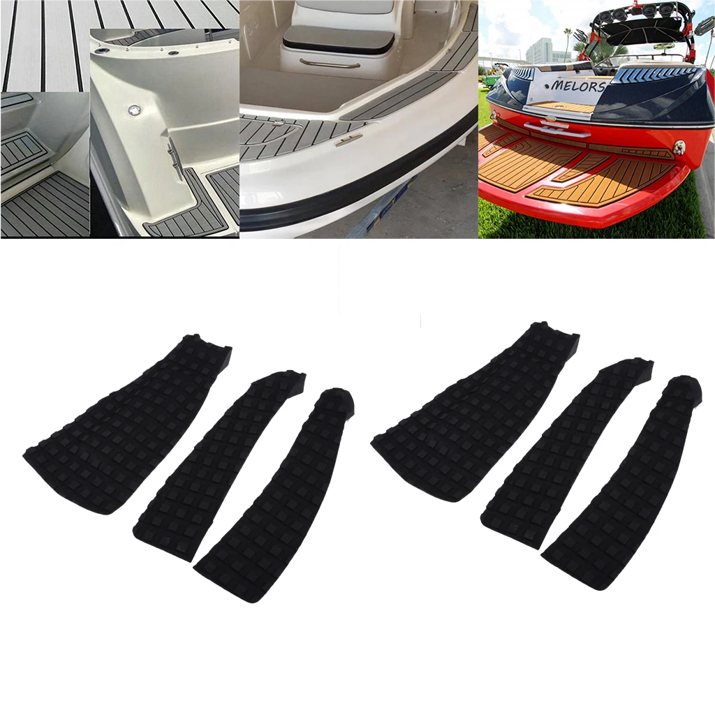 

2set/6pcs Water Sports Surfboard Traction Pad Arch Diamond Grip Tail Pad for Surfing or Skim Board Waterproof Surf Accessories