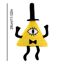 Collection de jouets en peluche figurines de dessins animés, poupées duveteuses, cadeaux pour enfants Fans de dessins animés, poupée du diable triangulaire