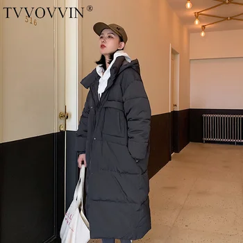 

TVVOVVIN Parka Winter Outwear Jacket Coat Hooded Winter Woman Coat Loose Long Women Down Parka Ladies Coats Winter X372