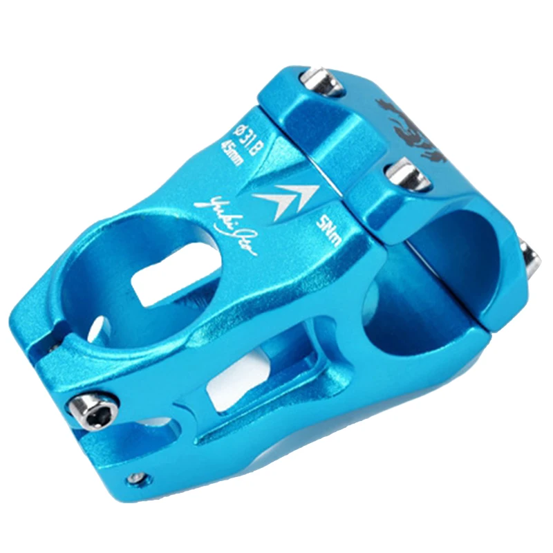 Blue Krsec алюминиевые стебли 31,8X45 мм горный велосипед Xc Dh Am Руль Бар короткий стержень - Цвет: Blue