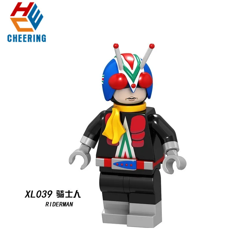 Одиночная строительные блоки Японский комикс серии Masker Rider X Riderman Kamen RiderV3 фигурки развивающий конструктор для детей игрушки XL042 - Цвет: XL039 Without Box