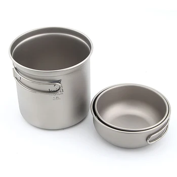 

Keith Camping Cookware Outdoor Cooking Set Titanium Cooker Travel Tableware Tourist Kitchen Camping Pot Utensil Equipment