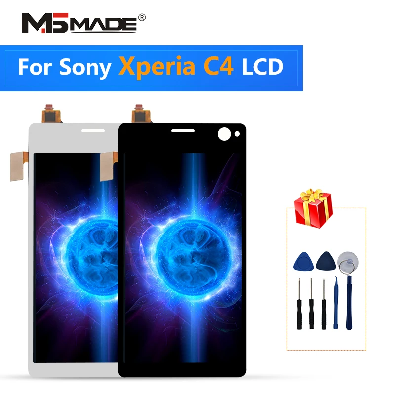 5," для sony Xperia C4 дисплей E5303 E5353 E5333 ЖК сенсорный экран дигитайзер дисплей запасные части с рамкой
