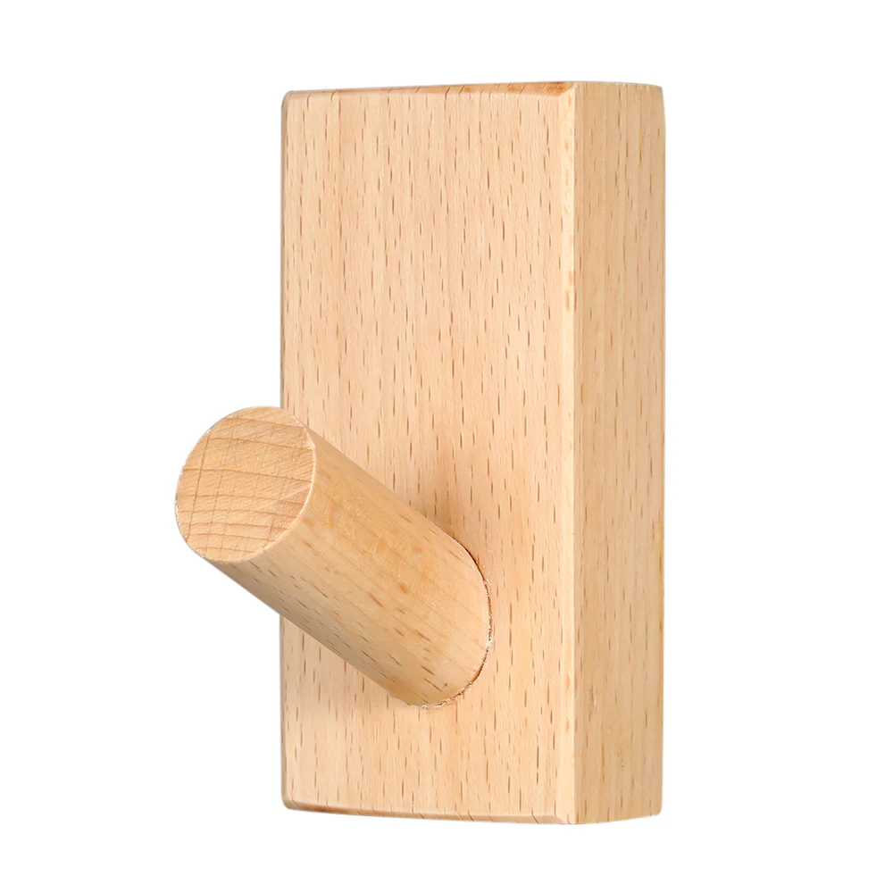 Настенный крючок из натуральной древесины крючок-вешалка настенный из твердой древесины Hooker дверь пальто шляпа шарф декоративная сумочка крючок для склада спальни