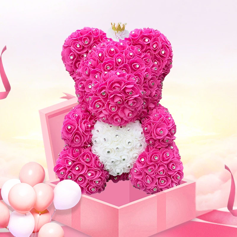 2022 Drop shipping Diamond Rose Bears 