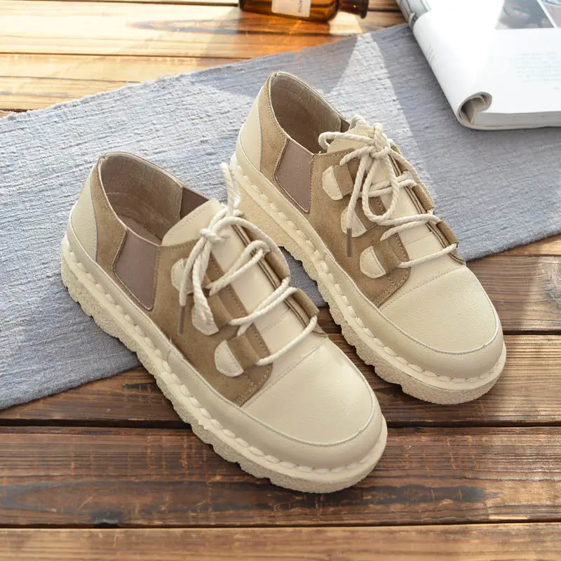 

Flat Shoes Women All-match Soft Sole Comfortable Shoes Color Matching Women's Shoes Single Shoes Women Low-top Shoes Women