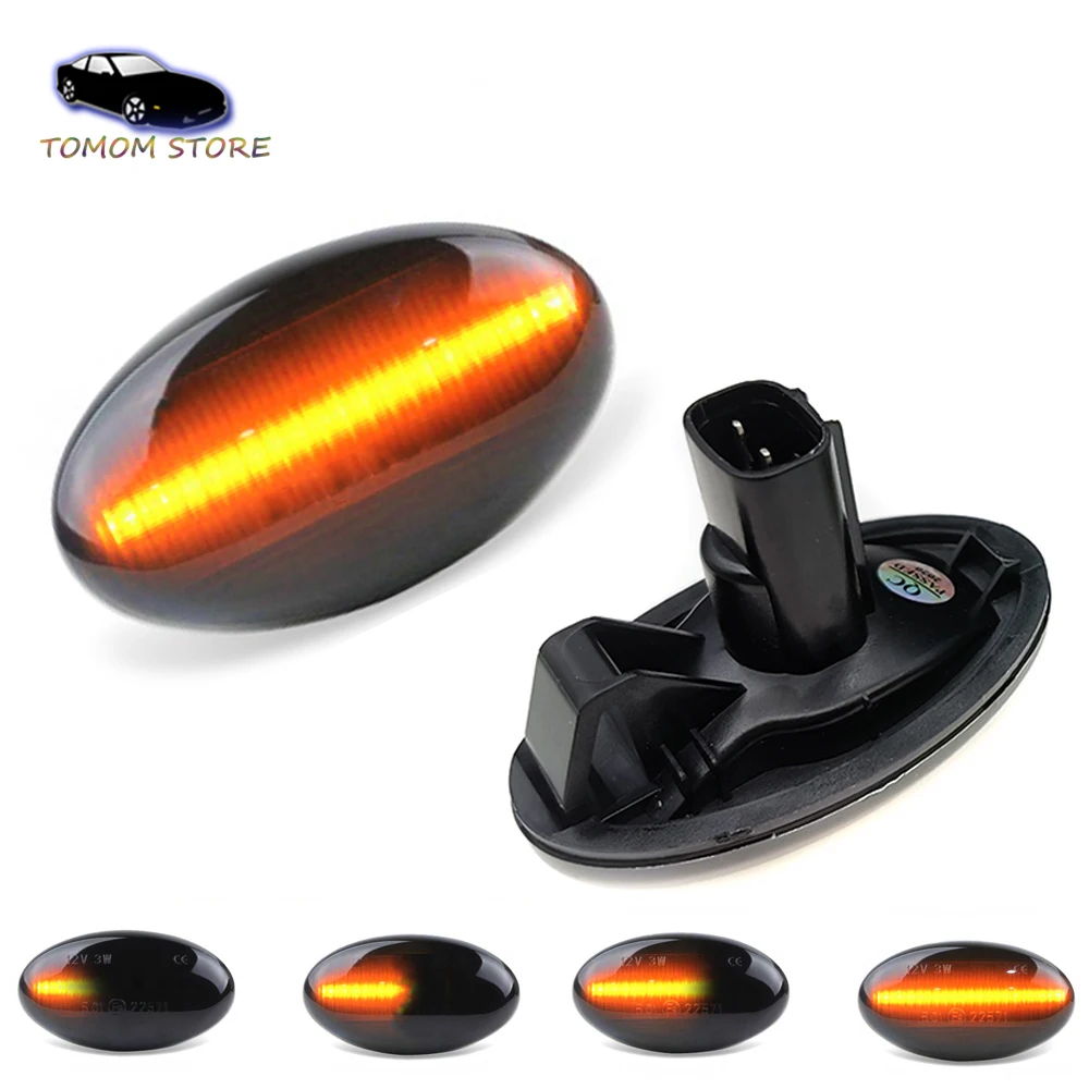 

2Pcs Dynamic LED Car Side Marker Turn Signal Indicator Lights For Subaru Liberty Forester Impreza Auto Accessories