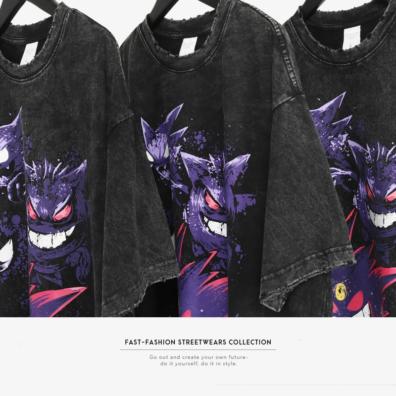

2020SS Harajuku T-shirts Summer Men/Women Hip Hop Funny Print Pokemon Fashion Streetwear t shirt Short Sleeve Tee Tops
