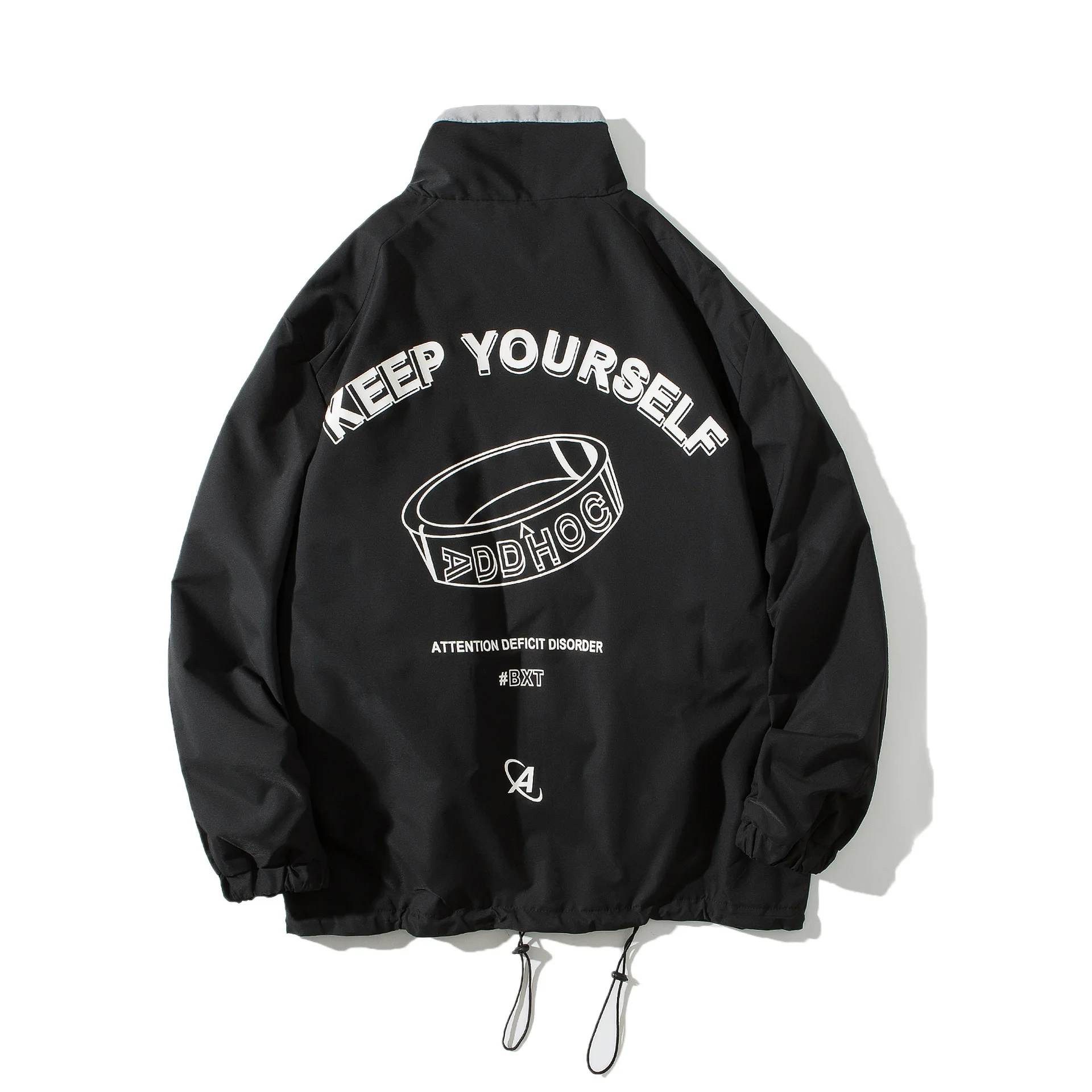 

City Where the Product 2019 Autumn Origional Popular Brand Hip Hop Back Printed Stand Collar Coat MEN'S Casual Jacket