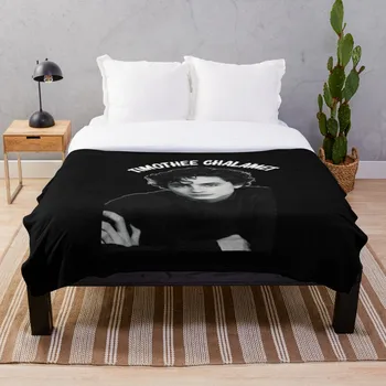 

Timothee Chalamet design Throw Blanket Soft Sherpa Blanket Bed Sheet Single Knee Blanket Office Nap Blanket