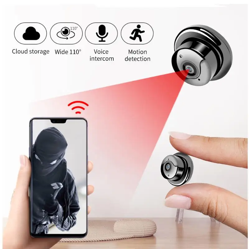 Беспроводная камера видеонаблюдения 1080P с Wi Fi инфракрасное ночное видение