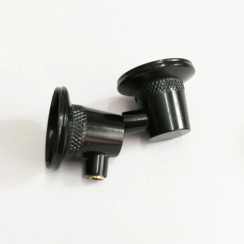 Black 15,4 мм корпус наушников с штекер MMCX DIY CNC металлический корпус для MX500 15,4 мм наушники - Цвет: Black