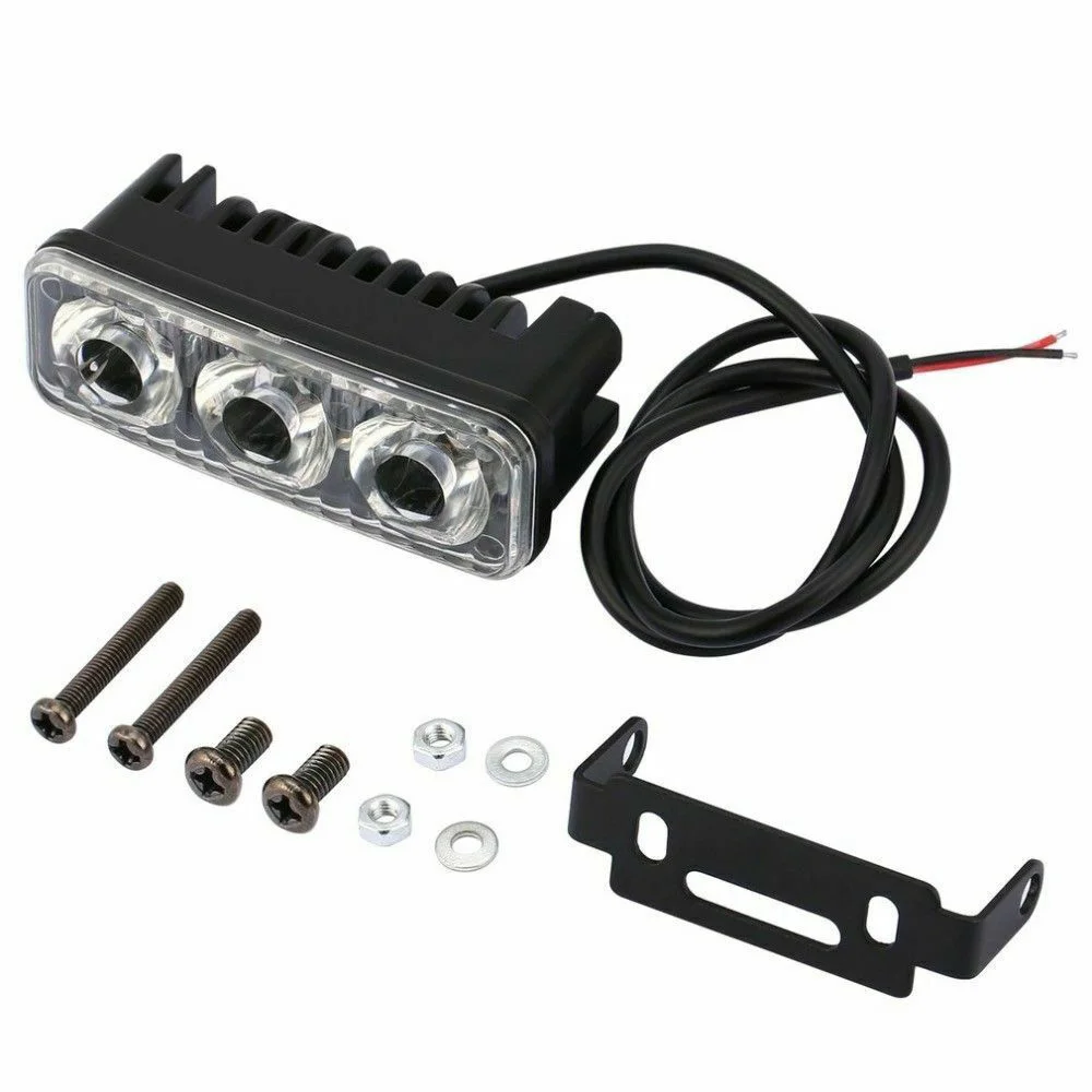 Авто 3 светодиодный SMD 12V Белый DRL Дневной ходовой светильник противотуманная фара 6000K~ 7000K