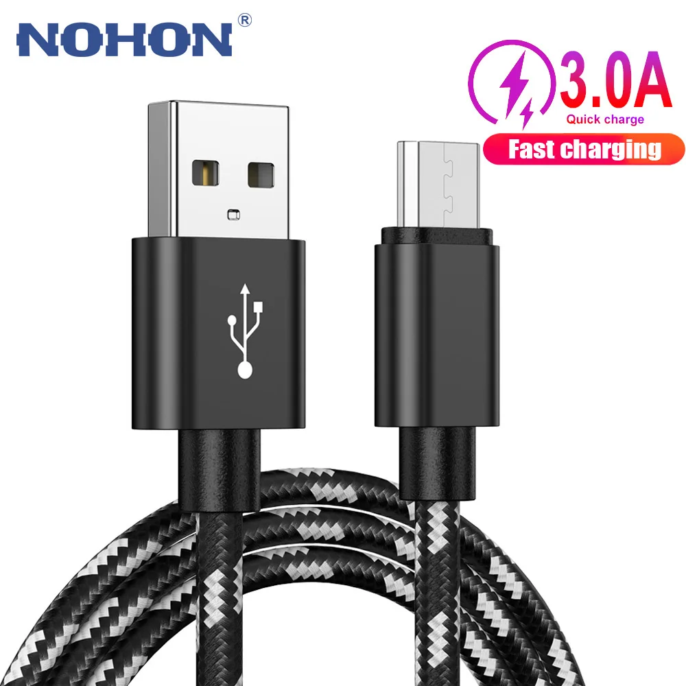 Micro USB кабель для Samsung S6 S7 Edge A10 A10S Xiaomi Redmi Note 4 4x 5 Honor 10i 20i LG планшет Android Microusb шнур