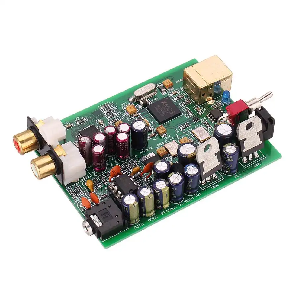 

HIFI MP3 Audio Decoder XMOS U8 + AK4490 AMP NE5532 USB DAC Board Headphone Output Support for PCM 192kHz