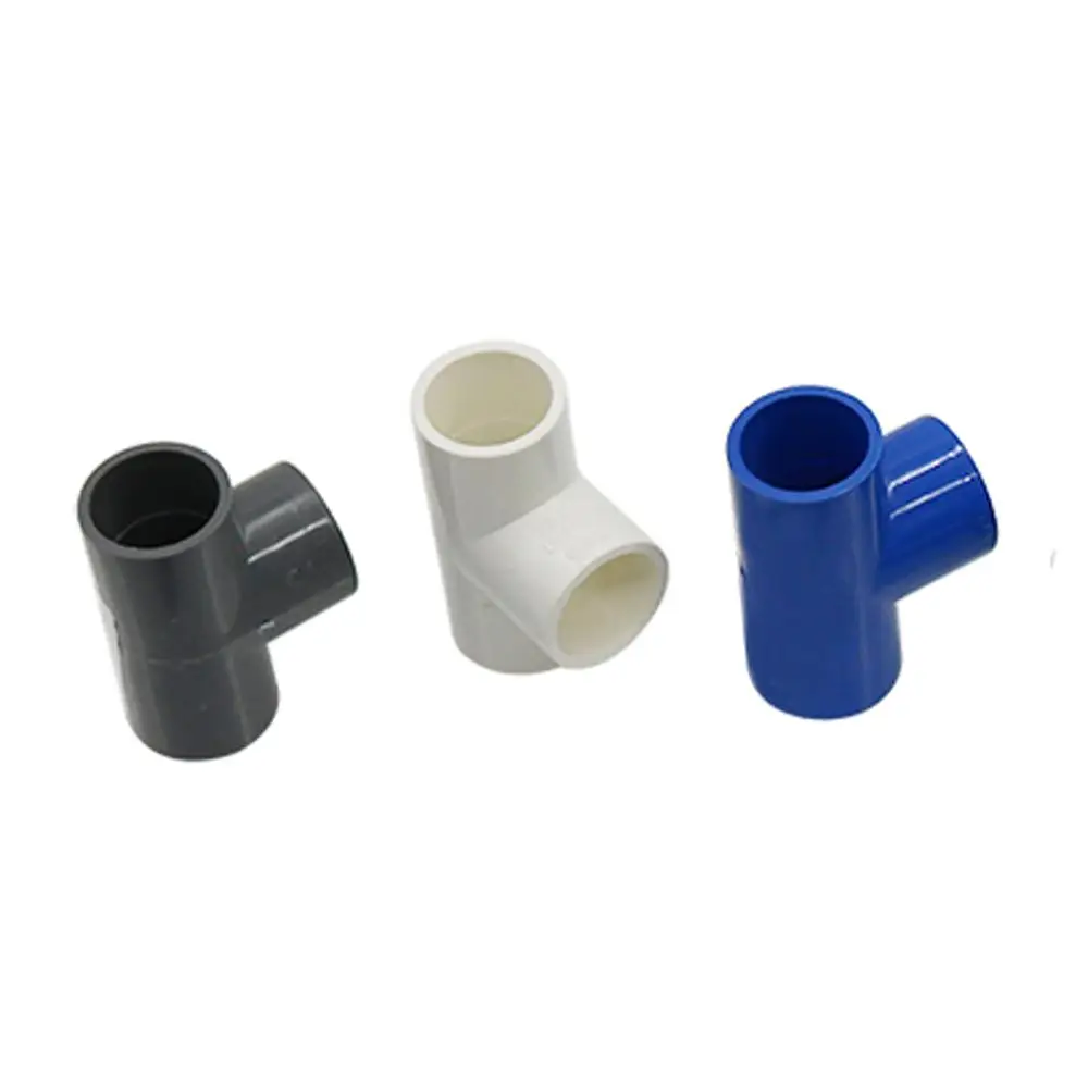 

ID 25mm PVC Pipe Equal Tee Connector Garden Irrigation Fish Tank Adapter Water Pipe Connector DIY shelf Connection Accessories