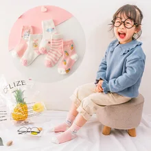 5 шт./партия, милые сетчатые тонкие хлопковые носки с кроликом для новорожденных мальчиков носки для девочек носки с рисунками для малышей