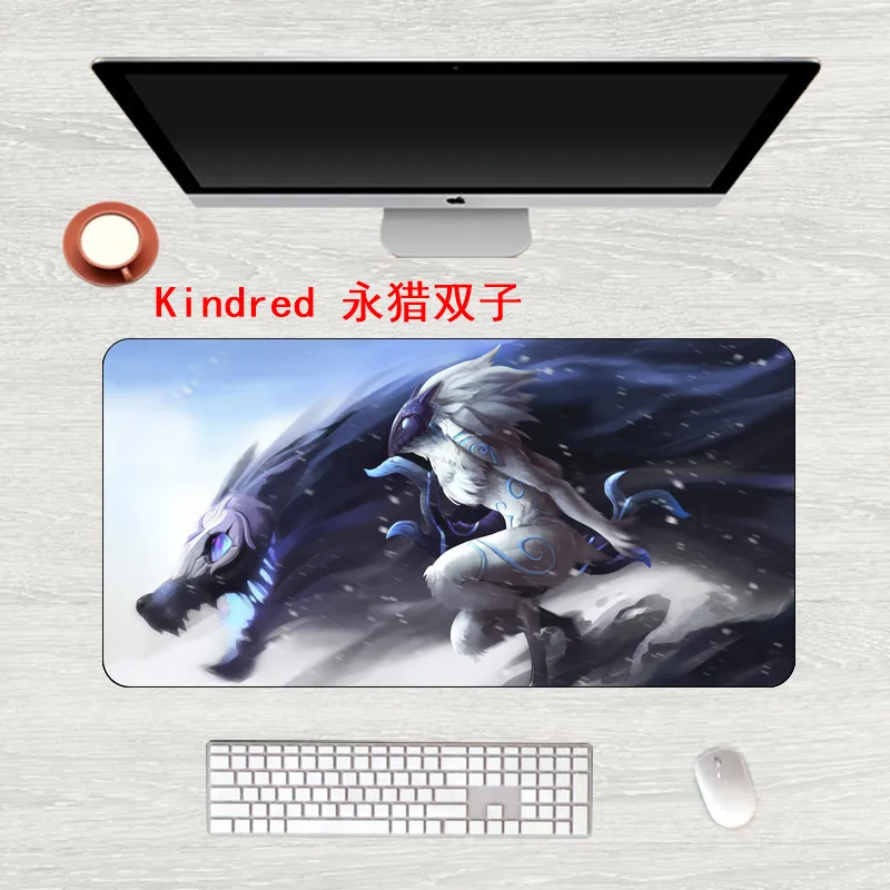 FFFAS mouse pad large gaming mousepads Large table mat Wolf and sheep