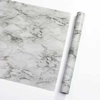 

Wall Stickers Marble Pattern Flat Waterproof Refurbished Wallpaper Bedroom Kitchen Bathroom Dormitory Decoration Nordic Style