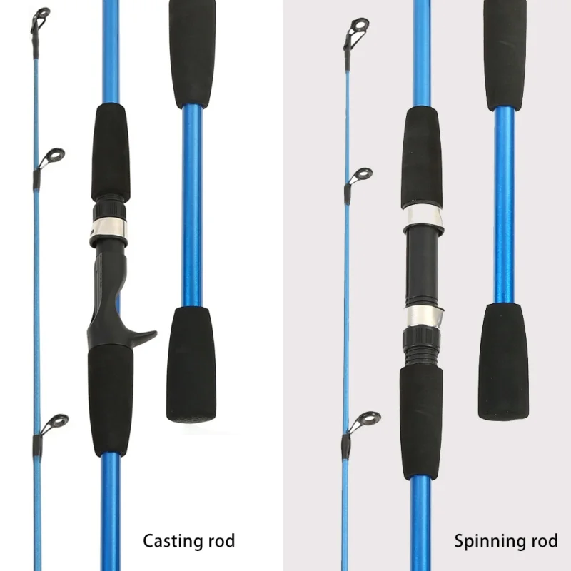 1,8 м 2,1 м вращающаяся Удочка 3 секции съемный поворотный литой стержень стекловолокно мощность ручной удочка рыболовные аксессуары