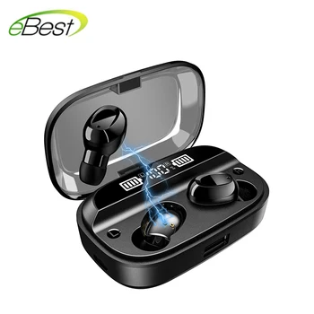 

TWS wireless Bluetooth headset T18 Bluetooth 5.0 in-ear type with dual digital display power bank HIFI stereo headphone