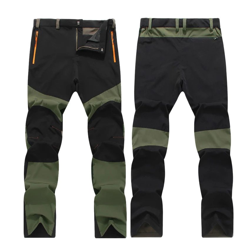 Tanie JACKSANQI szybkie suche lato na zewnątrz oddychające spodnie do wędrówek pieszych mężczyźni Mountain spodnie do wspinaczki Camping Trekking spodnie sportowe 4XL RA241