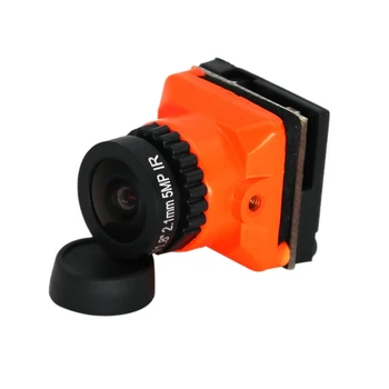 

F2 1/3 Inch CMOS 2.1mm 1500TVL Low Latency FPV Camera with Microphone for RC FPV Racing Drone Part Orange