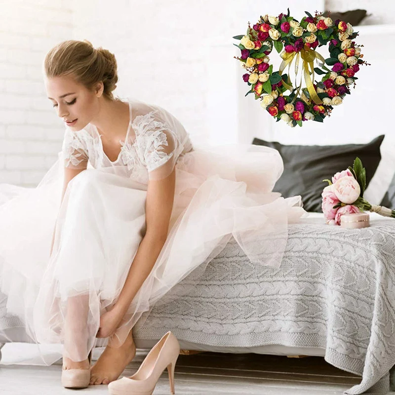 Розовая гирлянда, подвесная гирлянда в форме сердца художественная гирлянда для семьи украшение для свадьбы дня рождения