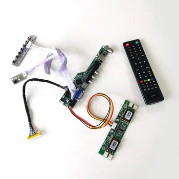 

For MT190AW01 V.5 V.C LCD display panel Remote+Inverter+keyboard 4CCFL 30Pin LVDS T.V56 controller board VGA HDMI AV USB DIY kit