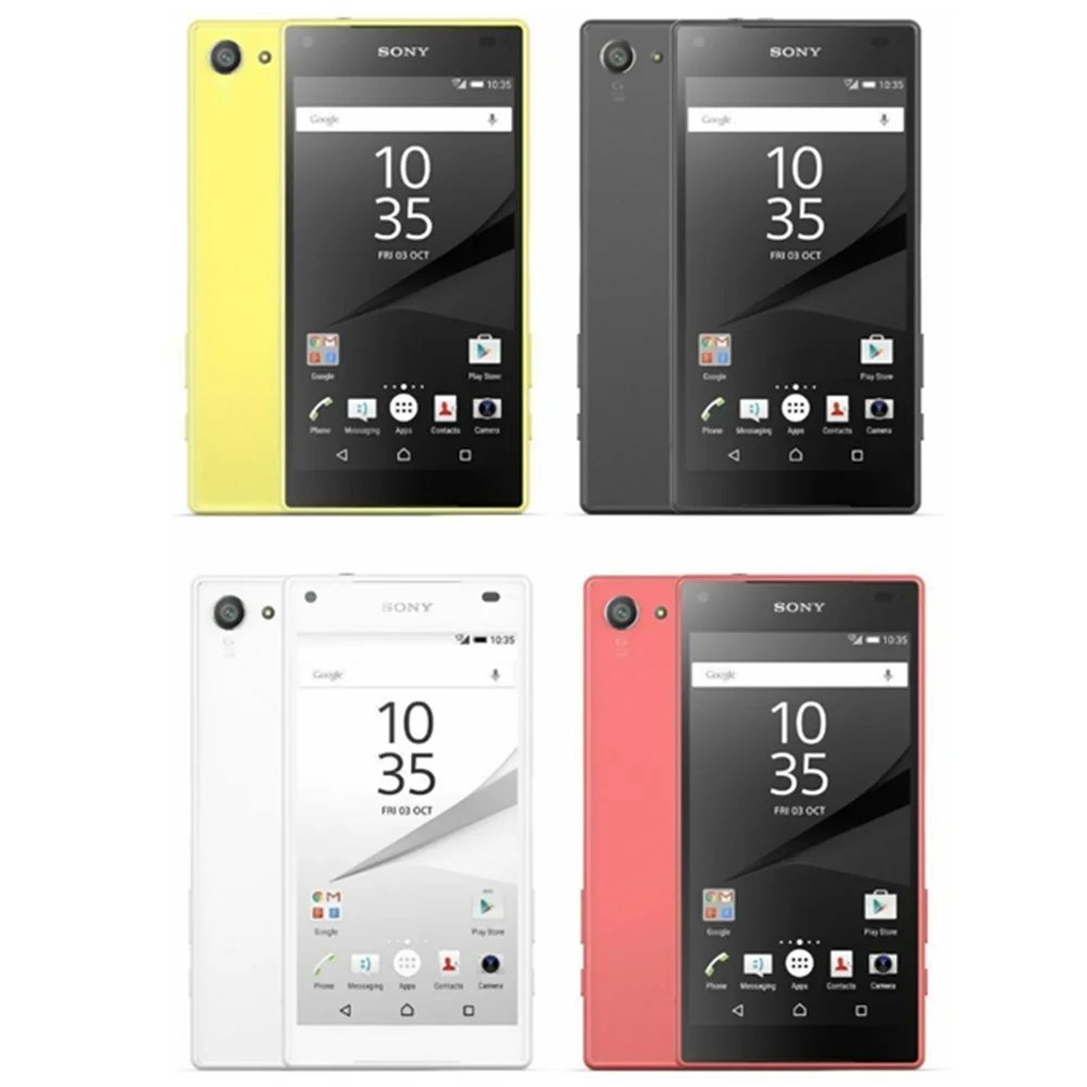 Sony Xperia Z5 Compact E5823 SO-02H, японская версия, четыре ядра, 4,6 дюйма, 2 Гб ОЗУ, 32 Гб ПЗУ, Android 23MP, GSM, разблокированный мобильный телефон