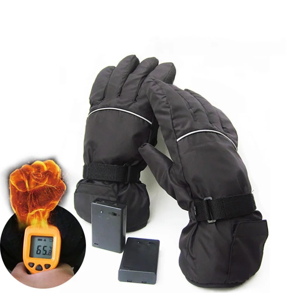 Windproof Ski Heating Gloves 4.5V Heated Polyester Motorcycle Gloves Warm & Safe (First Gear) #3B06 (6)