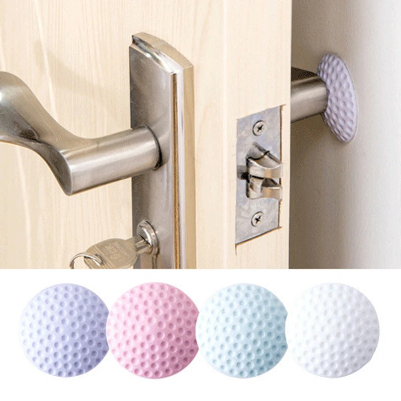 

Rubber Door Stopper Wall Protector Doorknob Protective Shock Rails Mat Pad Silent Door Rear Wall Mute Touch Shockproof Crash Pad