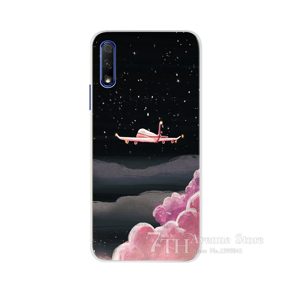 Серебристый Для huawei Honor 9X чехол Honor 9X Pro HLK-TL10 HLK-TL00 Мягкий силиконовый чехол для huawei Honor 9X Premium STK-LX1 чехол Global - Цвет: Серебристый