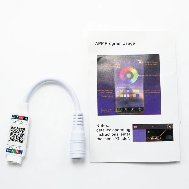 1 шт. светильник-контроллер для RGB светодиодной ленты Wifi мини RGB контроллер DC 5 в 12 В 24 В мини музыкальный Bluetooth контроллер