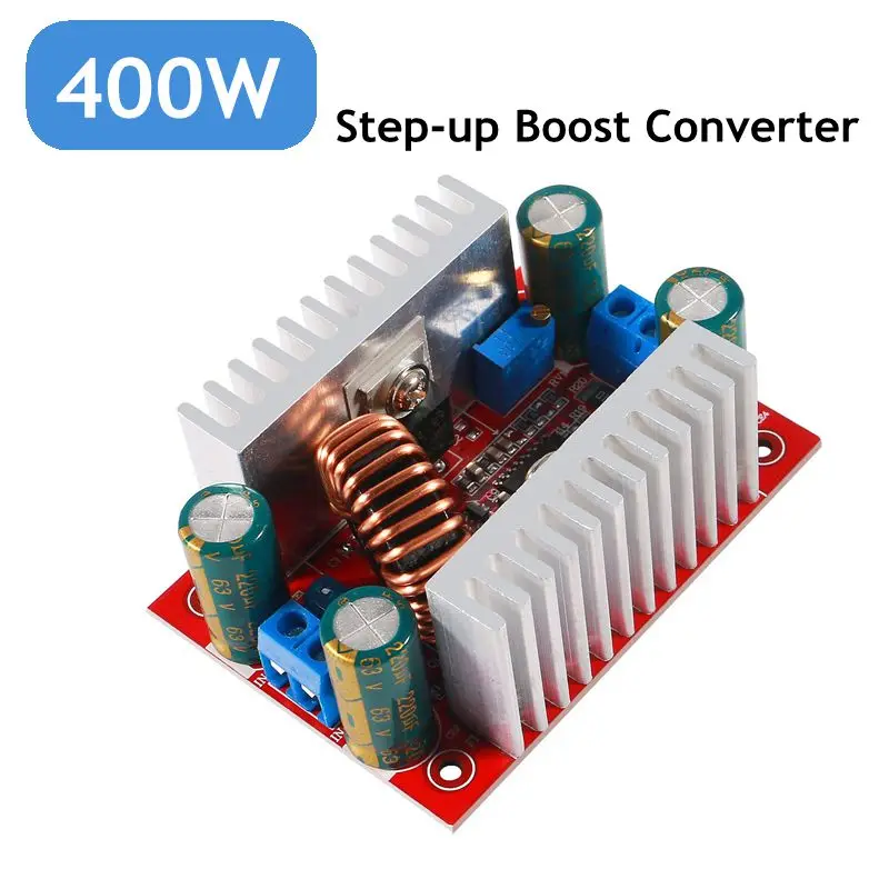 

DC 400W 15A Step-up Boost Converter Constant Current Power Supply LED Driver 8.5-50V to 10-60V Voltage Charger Module