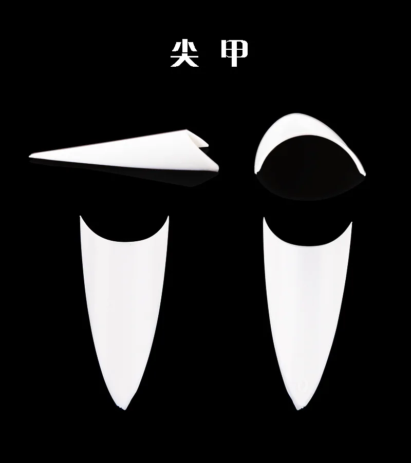 Трафареты для маникюра кончик для ногтей Поддельные Типсы на ногти патч Салон острый носок кончик для ногтей натуральный прозрачный белый мешок напрямую от производителя Selli