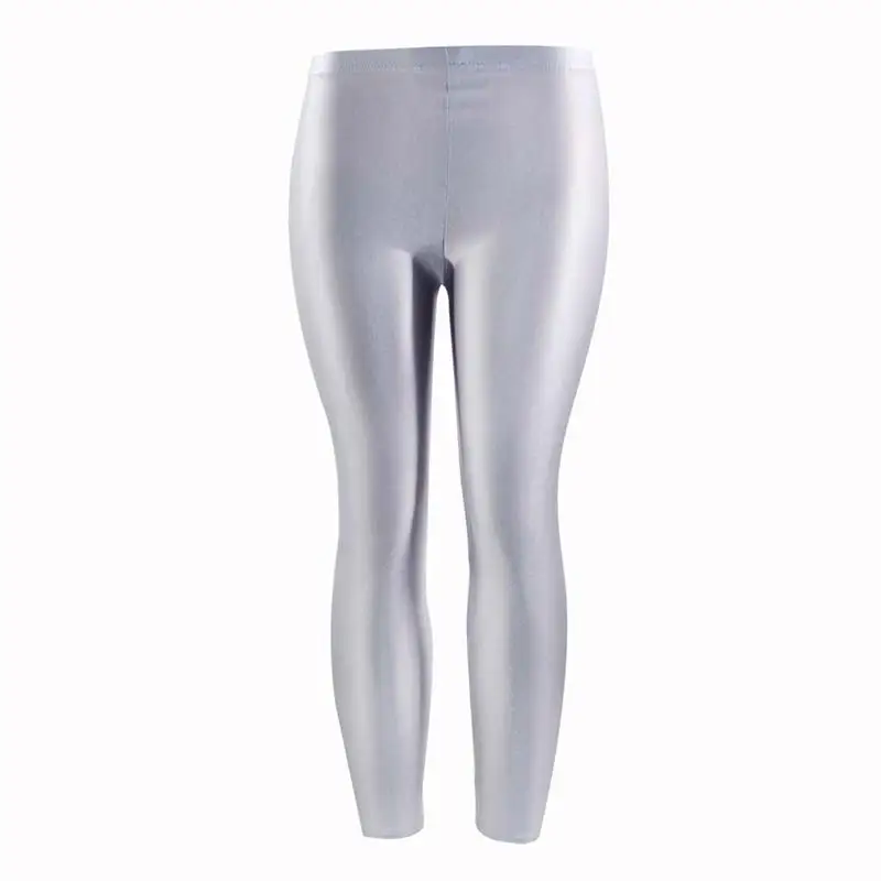 zyia leggings Women 1PC Popular Trousers Leggings Large Size Solid Color Pant For Girl Casual Elastic Fluorescent Spandex Shiny 2020 New lululemon align leggings