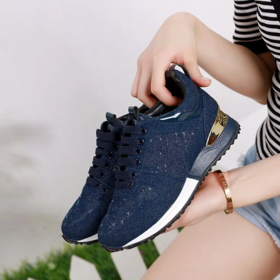

Platform shoes lace-up single-shoe cowhide loafers running shoes. Women's shoes