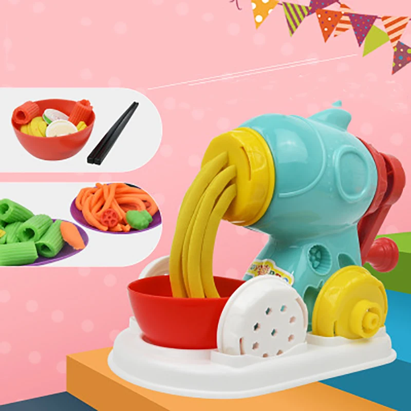 DIY Ручная цветная машина для приготовления лапши и мороженого, игрушки для детей, детские головоломки, паста, машина для девочек, игровой домик, игрушка, рождественские подарки