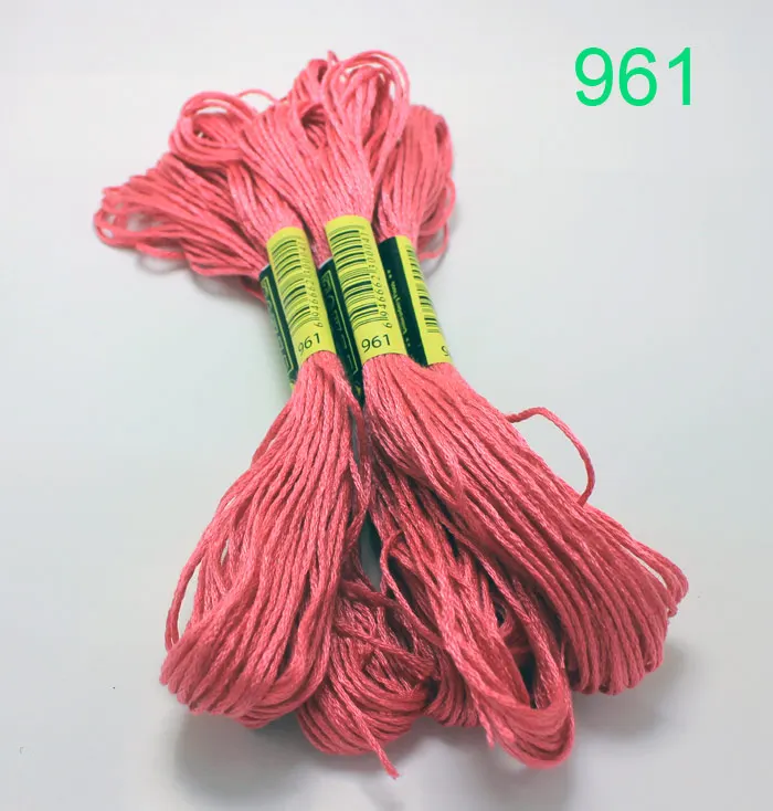 961 8 метров 50 шт. нитки для вышивки крестом DIY плетеная проволочная нить Моток вышивка нить плетение браслетов нить- 22 - Цвет: 961