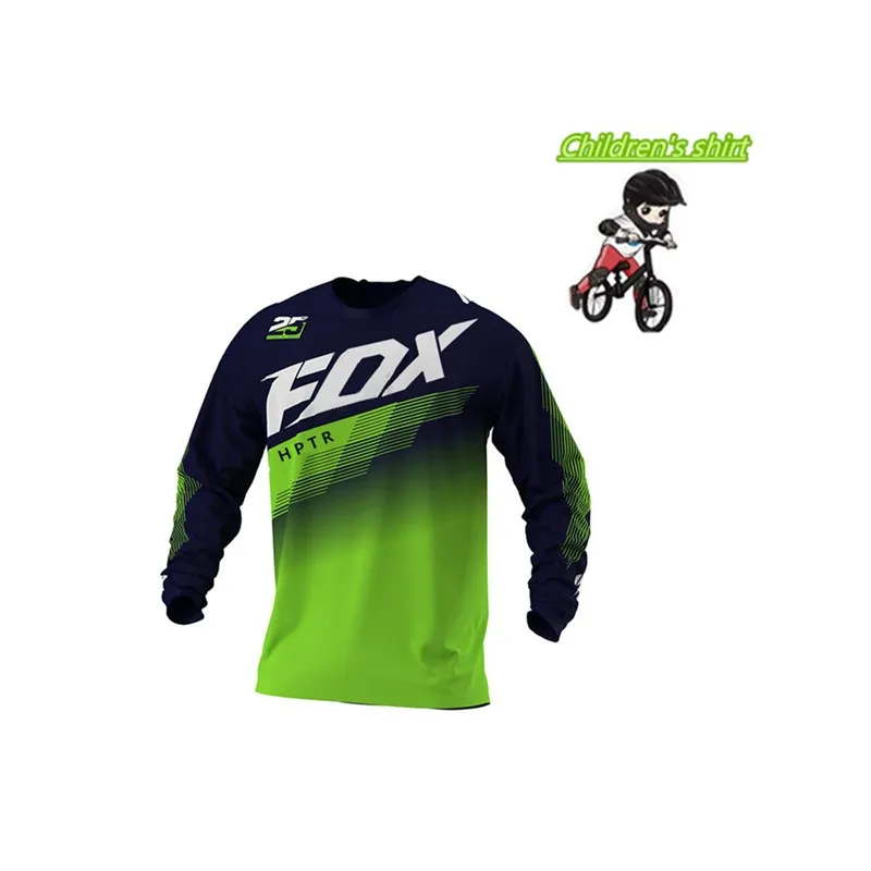 Los niños fuera de la carretera ATV гоночный camiseta соевый лиса bicicleta Джерси para descensos MTB DH MX Ropa