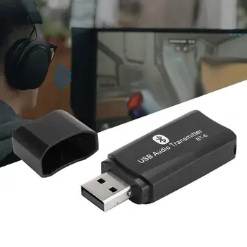 

2-in-1 BT-6 USB Bluetooth 5.0 Wireless Audio Transmitter Receiver with Red LED Light