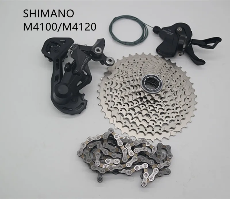 Новый набор Shimano DEORE M4100 M4120 10 s 1x10 скоростей Groupset hg500 11 42t Кассетный Hg54 MTB