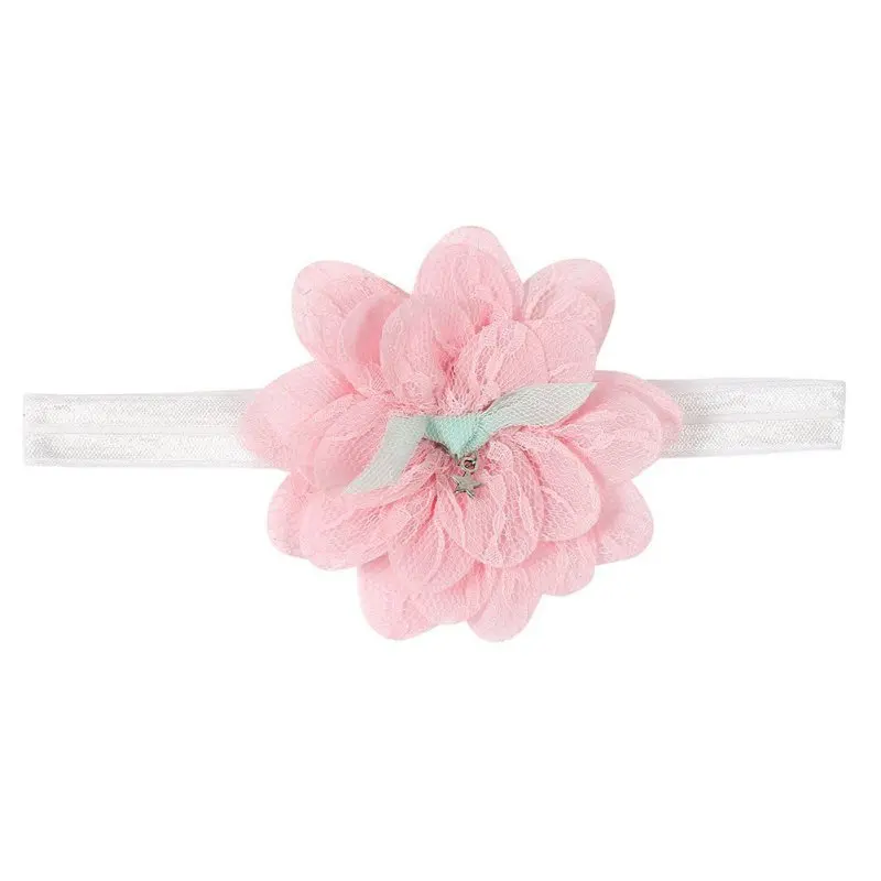 

Kids Headband European American Style Korean Mesh Elastic Children's Hairband Baby Colorful Flower Cute Hair Accessories LH6s