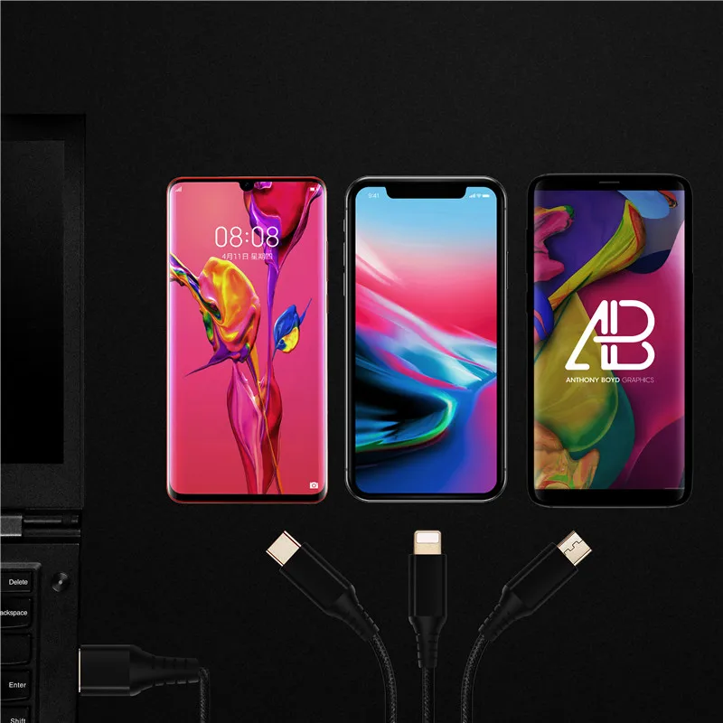 NATTHSWE 3 в 1 кабель для быстрой зарядки Micro usb type-C для Android LeTV samsung huawei Xiaomi Apple Phone