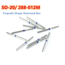 

10pcs/set Blue Rings 288-012M Dental Dimond Burs SO-20 FG Shank 1.6mm Medium High Speed High Quality Grinding Tool for Dentistry